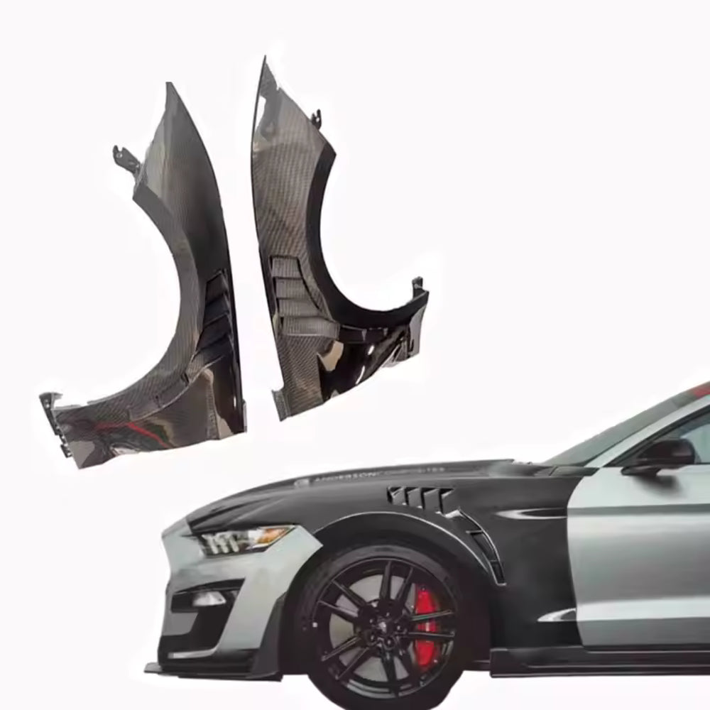 2018-2023 Ford Mustang S550 Vented Carbon Fiber Fenders