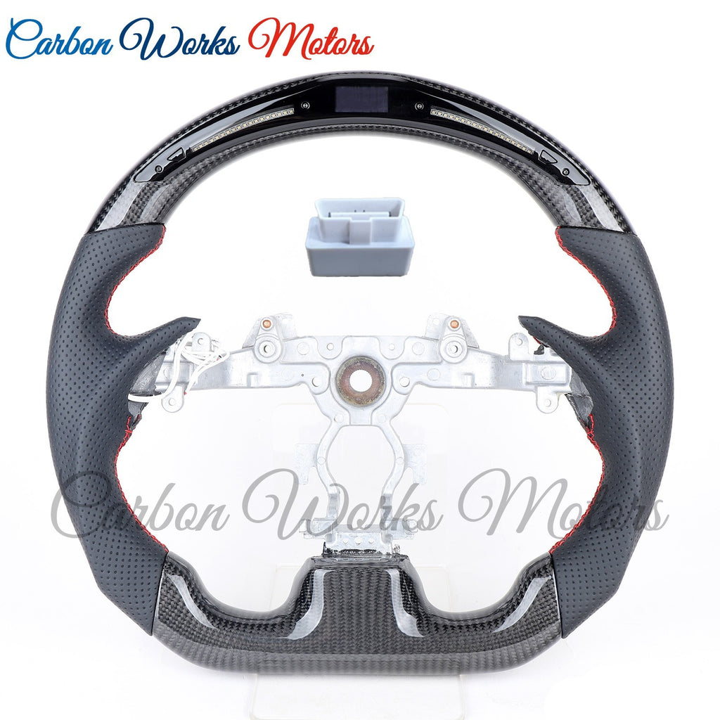 LED Carbon Fiber Steering Wheel for Infiniti G25 G37 G35 Q40 EX35 EX37 2008-2015