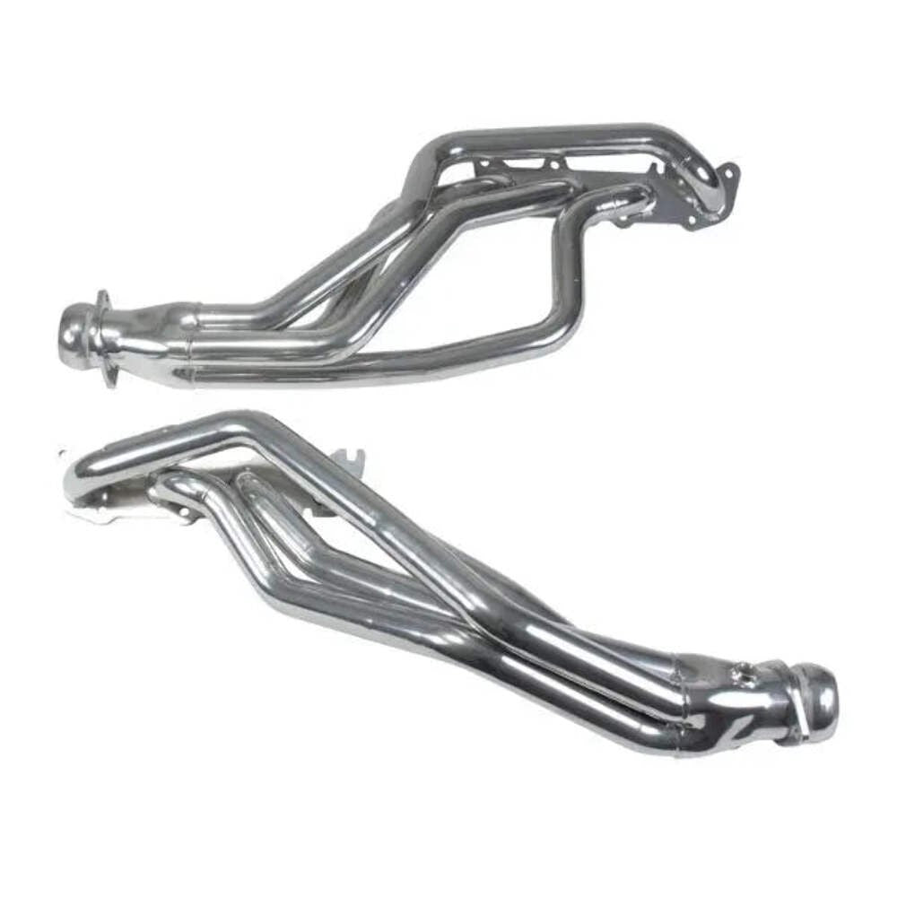 Ford Mustang Coyote Swap 1-3/4 Long Tube Exhaust Headers Polished Silver Ceramic