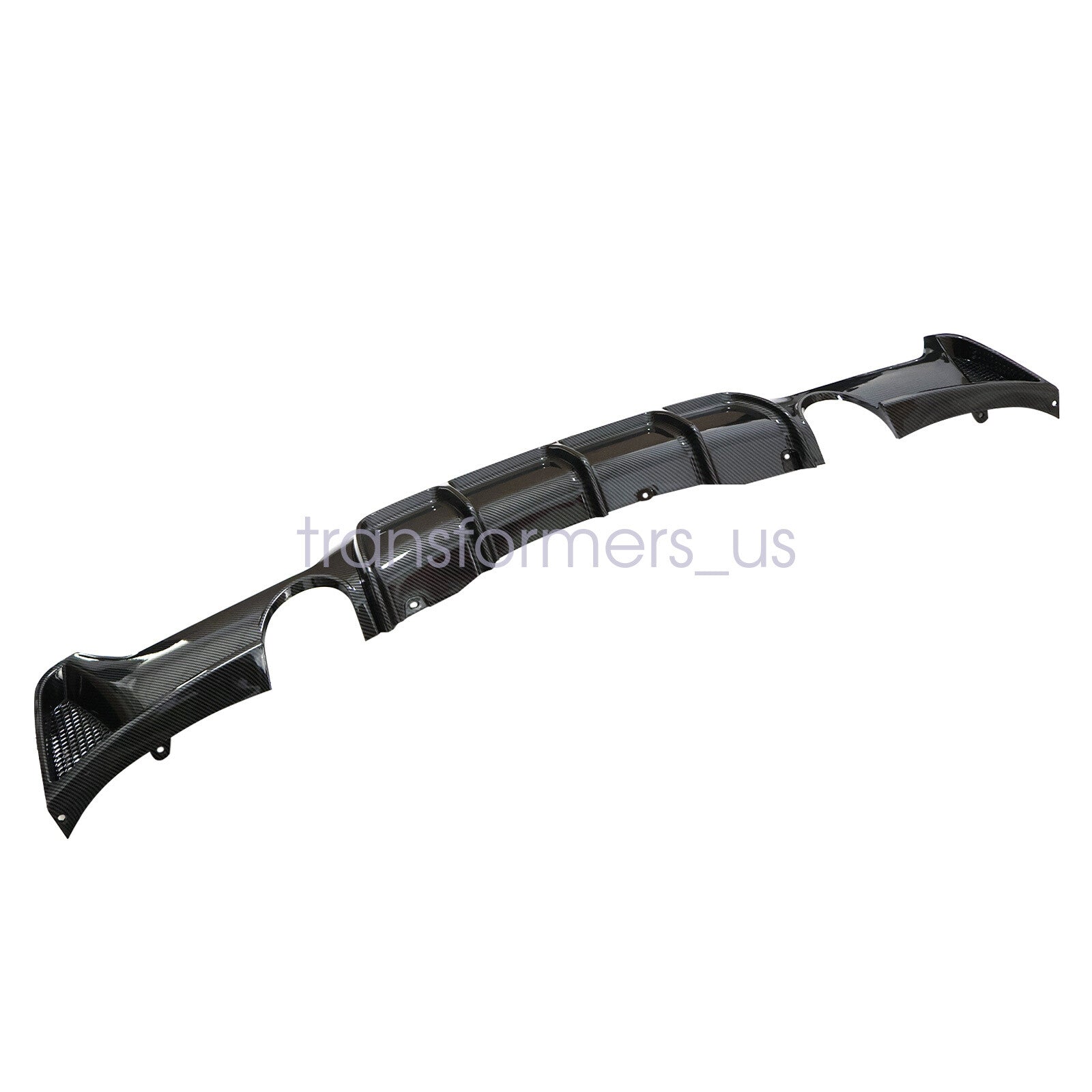 For 14-20 BMW F32 F33 F36 4Series M Sport Rear Diffuser Dual Exhaust Carbon Look
