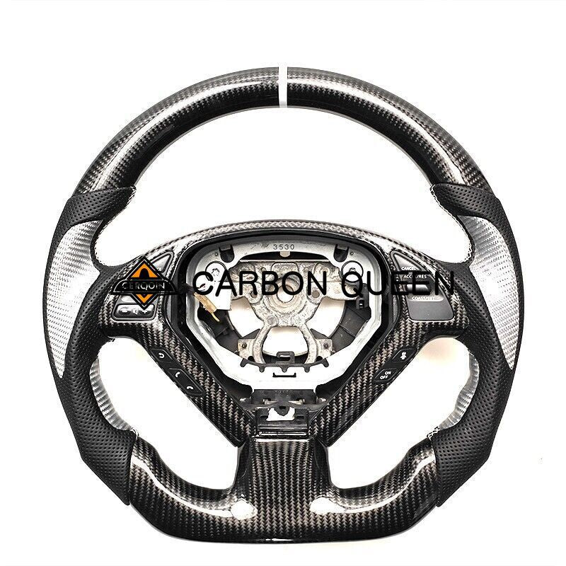 CARBON FIBER Steering Wheel for INFINITI G37/G25/G37X +BUTTONS+COVER