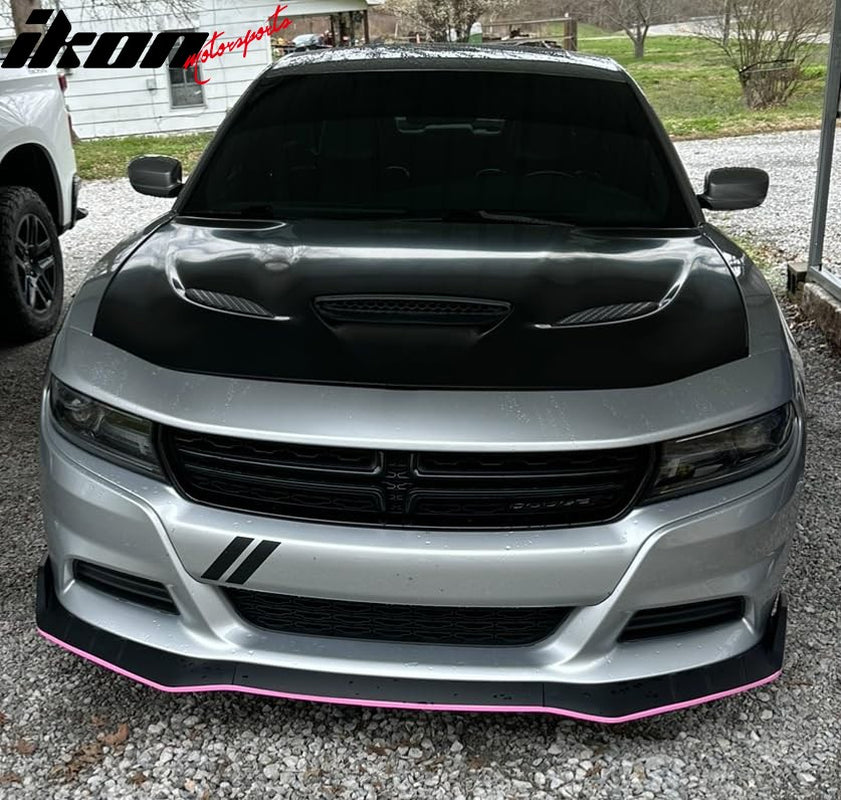 SRT Hellcat Style Aluminum Hood Scoopvent Fits 2015-2023 Dodge Charger
