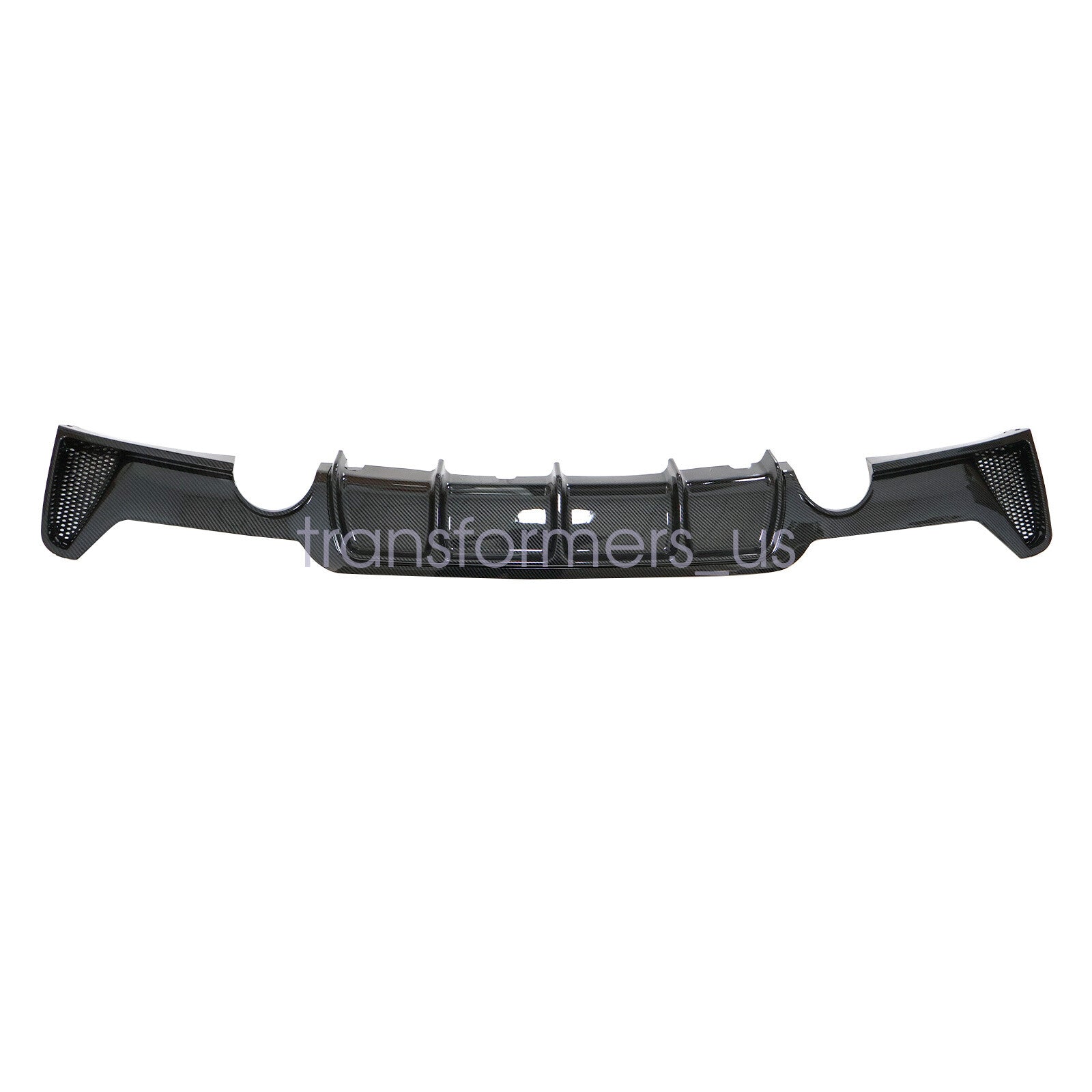 For 14-20 BMW F32 F33 F36 4Series M Sport Rear Diffuser Dual Exhaust Carbon Look