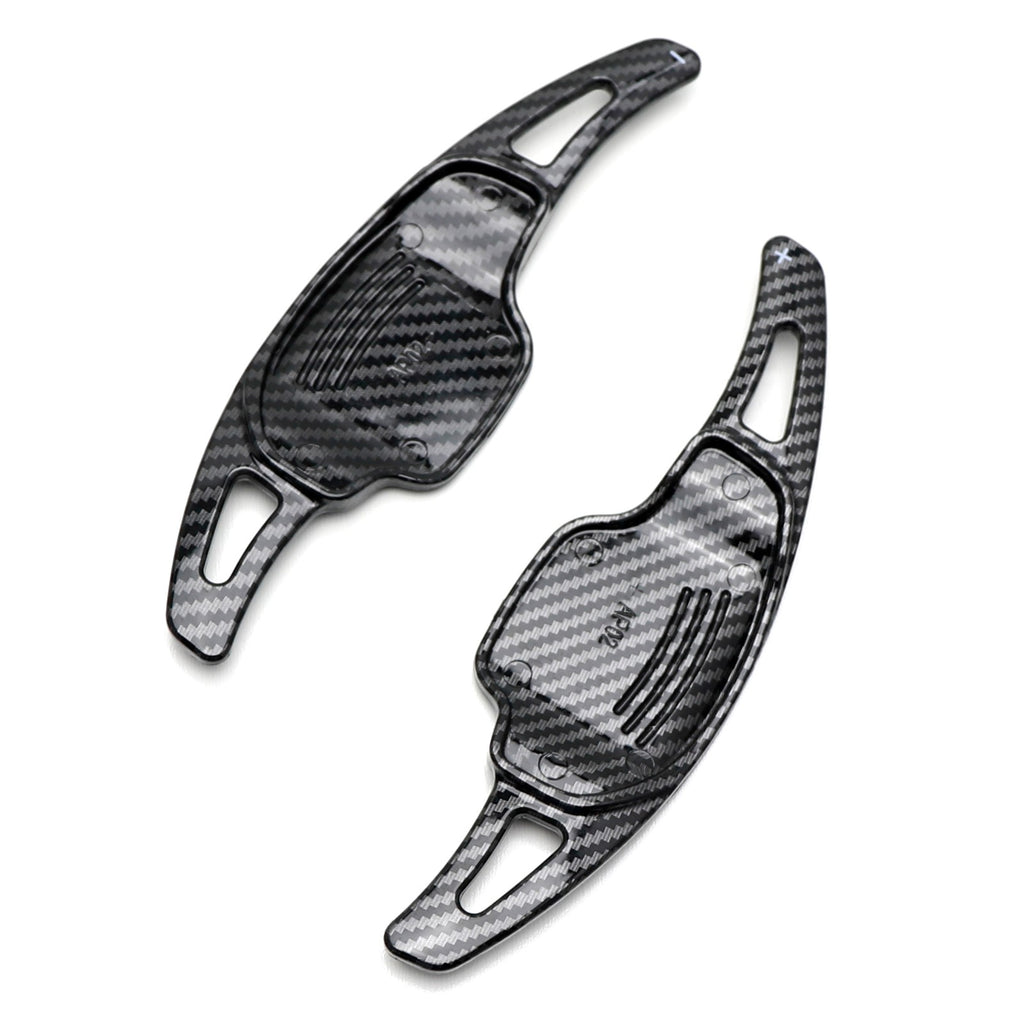 Twill-Weave "Carbon" Pattern Larger Steering Wheel Paddle Shift for Chevy Camaro