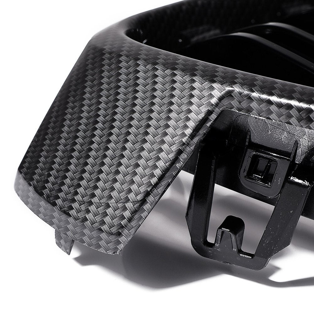 Carbon Fiber Kidney Grill +Side Mirror Cover Cap for 12-18 BMW F30 F31 328I 335I