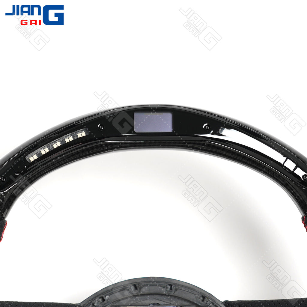 For Chevy Cherolet Camaro SS 2010-2011 Real Carbon Fiber LED Steering Wheel