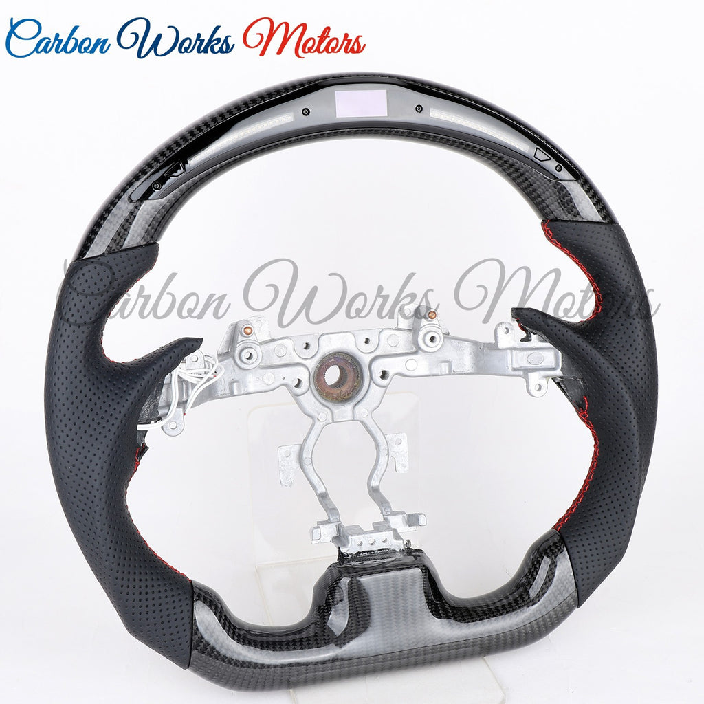 LED Carbon Fiber Steering Wheel for Infiniti G25 G37 G35 Q40 EX35 EX37 2008-2015