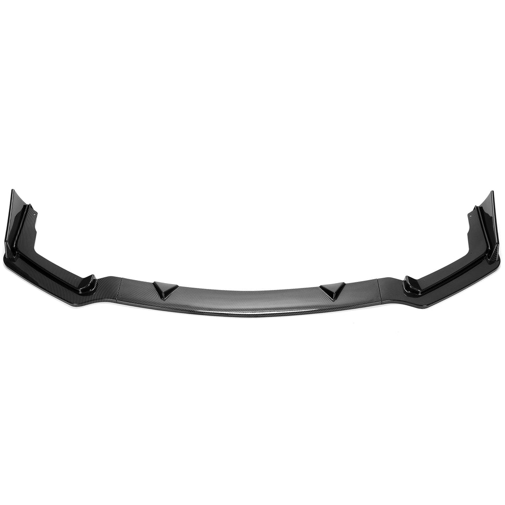 For 14-17 Infiniti Q50 Sport 4DR Carbon Fiber Style 3PC Front Bumper Lip Spoiler