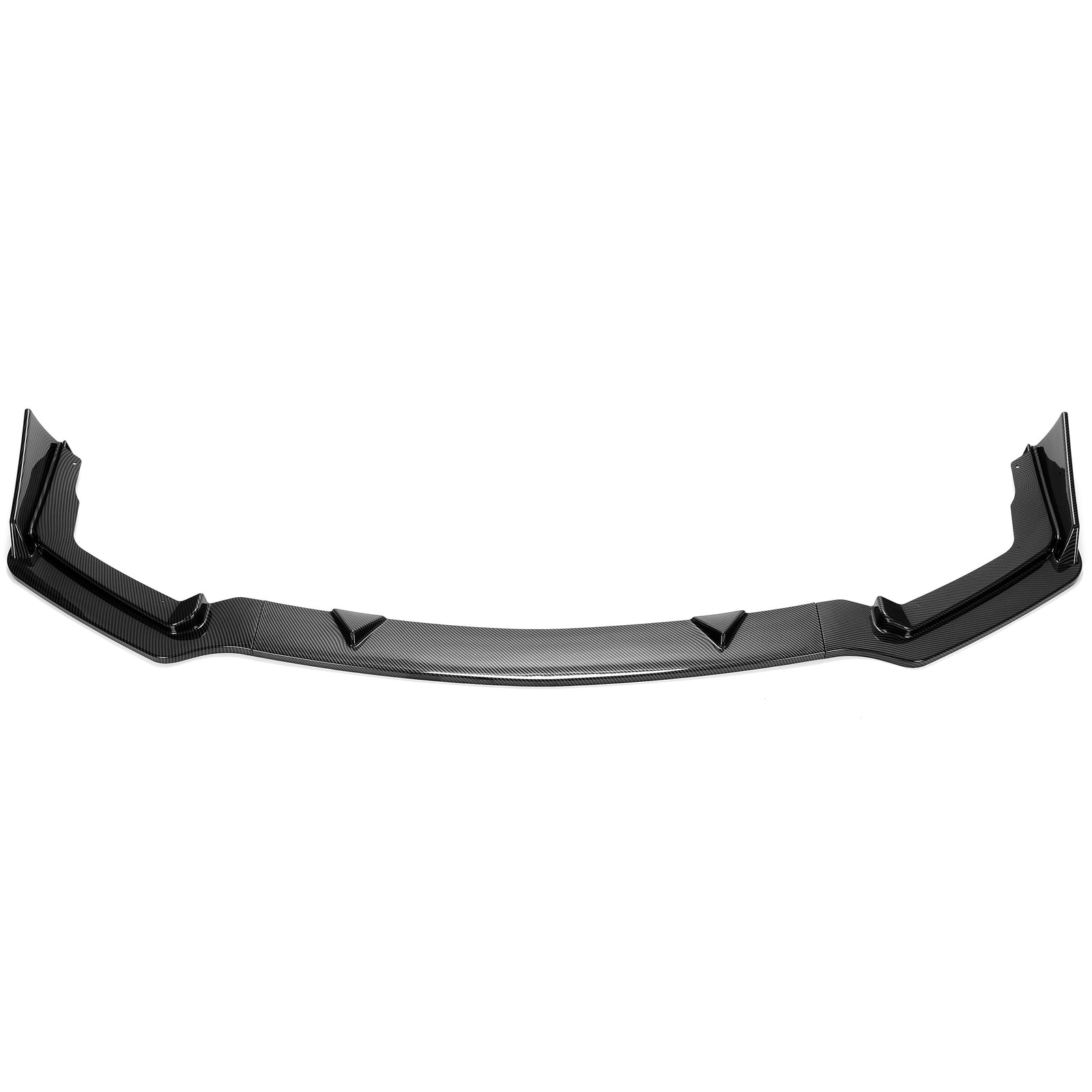 For 14-17 Infiniti Q50 Sport 4DR Carbon Fiber Style 3PC Front Bumper Lip Spoiler