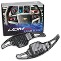 Twill-Weave "Carbon" Pattern Larger Steering Wheel Paddle Shift for Chevy Camaro