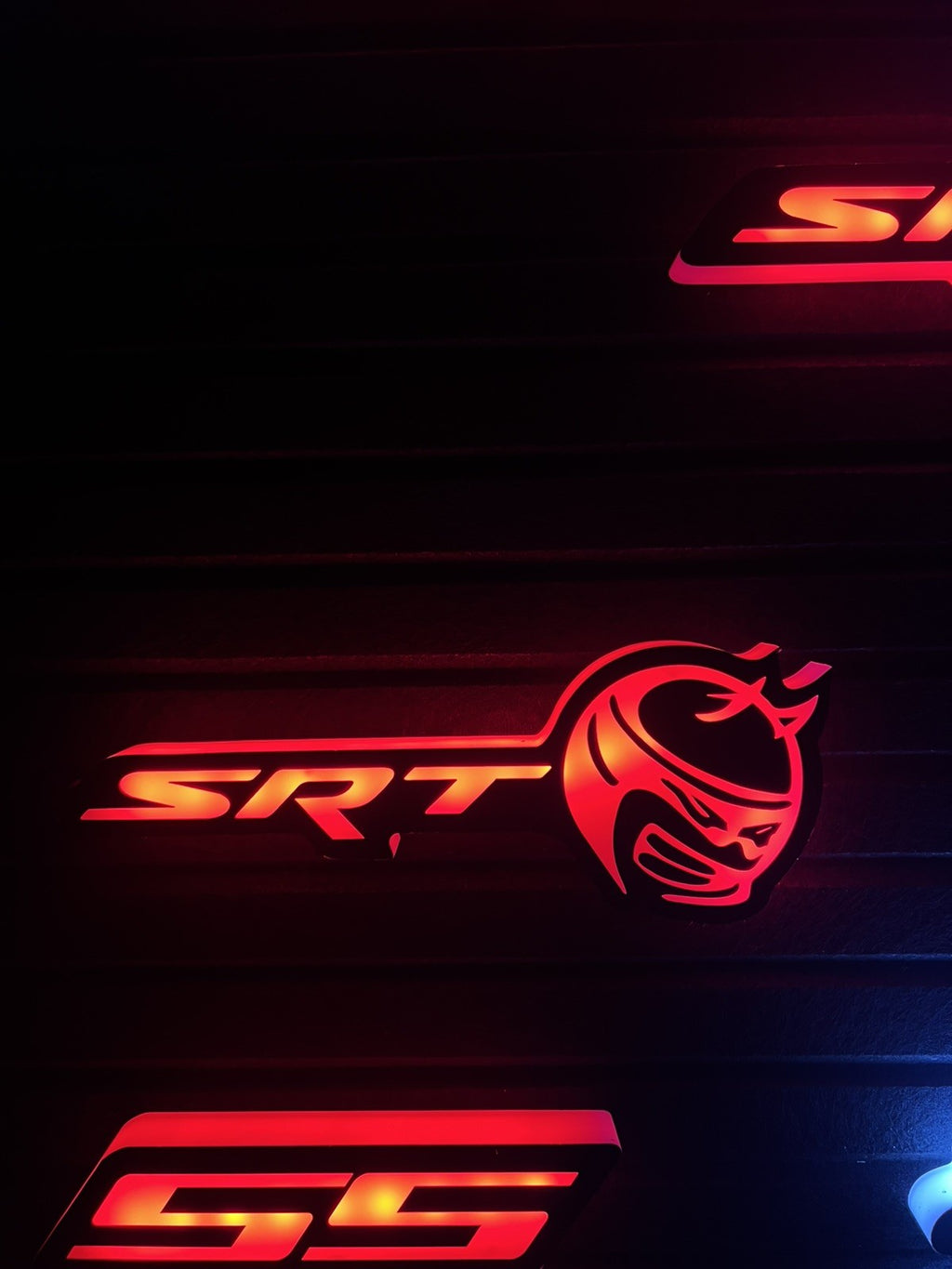 App RGB LED SRT Grille Badge Emblem for | Dodge Charger Challenger Jeep Chrysler