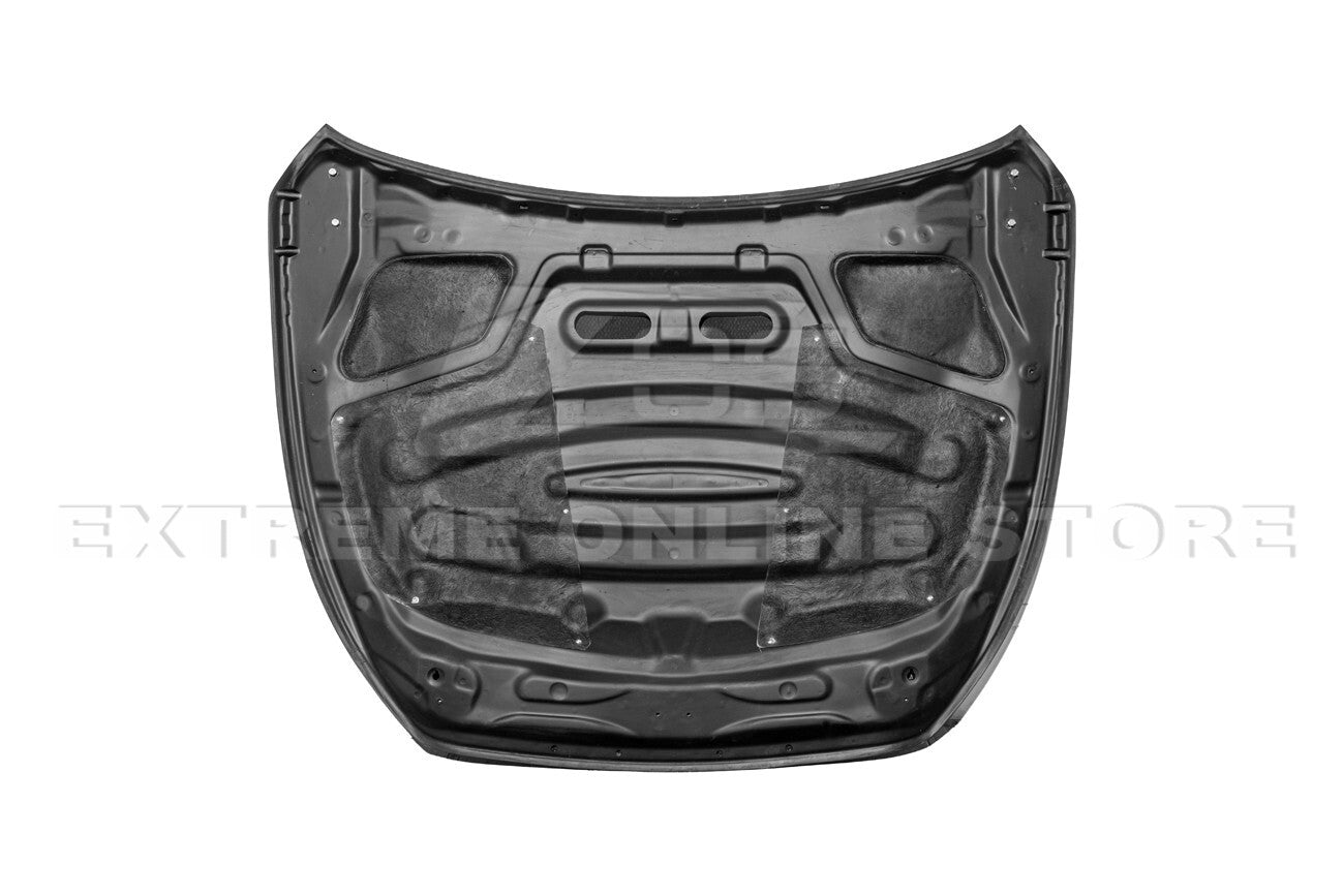 For 14-Up Infiniti Q50 CARBON FIBER Front Vented Hood Cover & Side Fender Pair