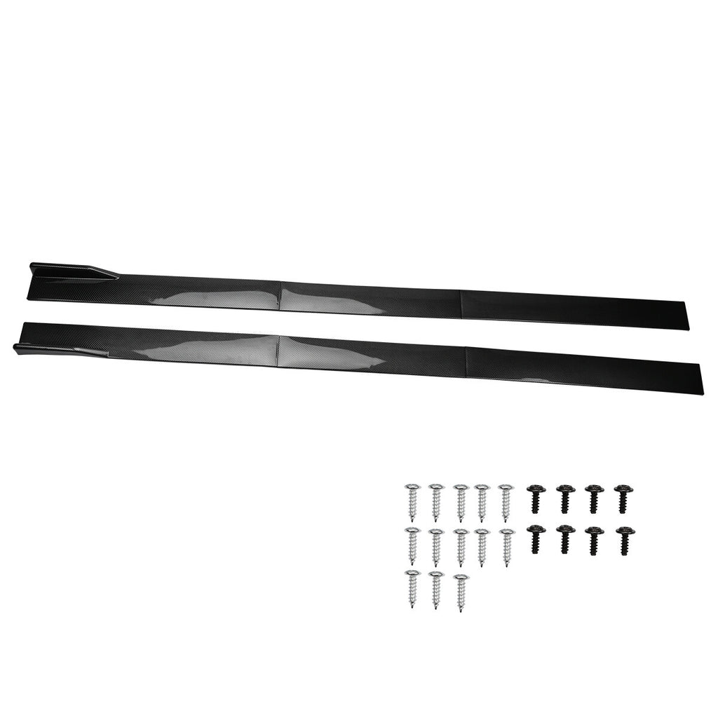 For Infiniti G37 Sedan Coupe Carbon Fiber Side Skirt Extension Splitter Spoiler
