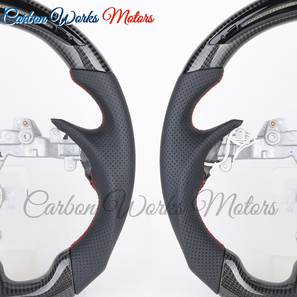 LED Carbon Fiber Steering Wheel for Infiniti G25 G37 G35 Q40 EX35 EX37 2008-2015