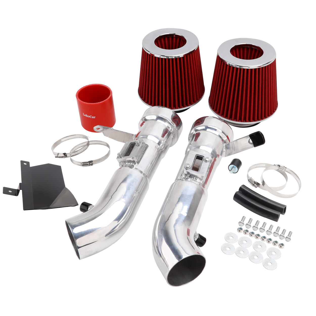 Cold Air Intake System Fits for Nissan 370Z with 3.7L V6 Engine Infiniti G37 Red