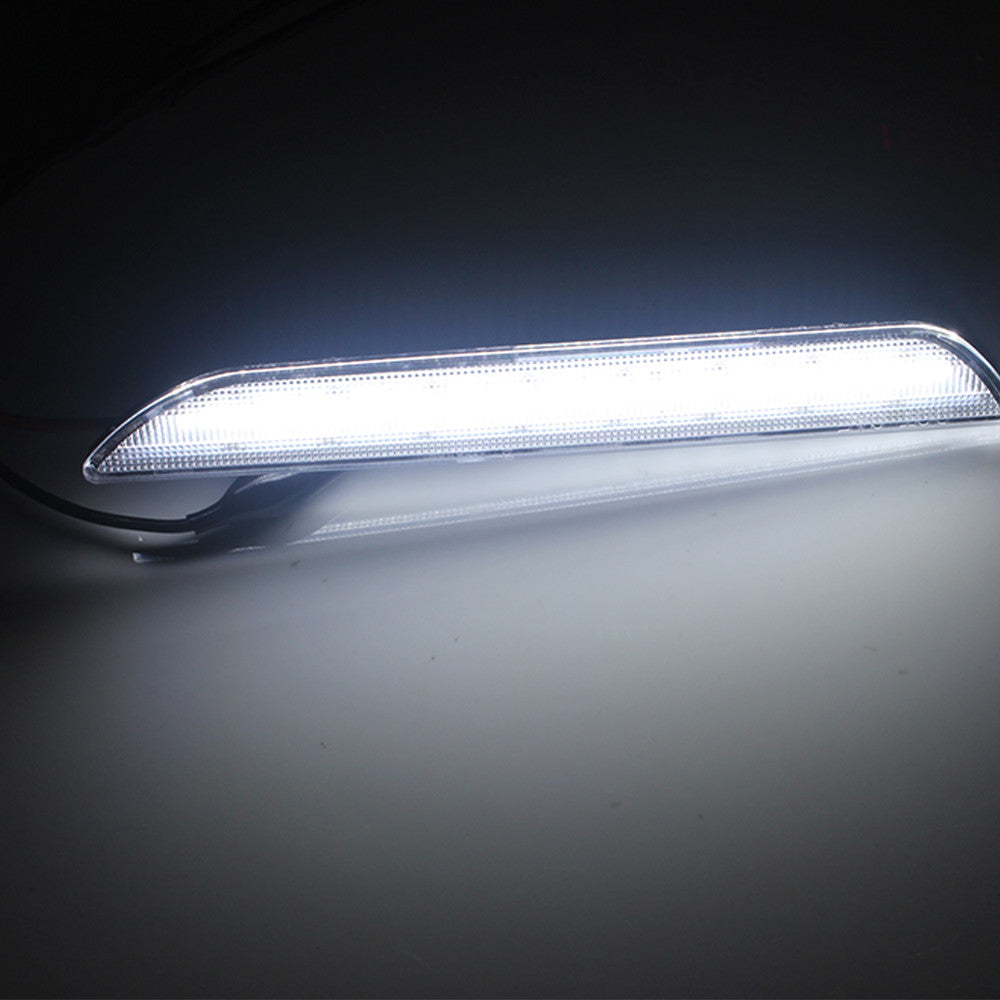 Clear White LED Rear Side Marker Signal Lamps Lights for 2015-2020 Ford Mustang
