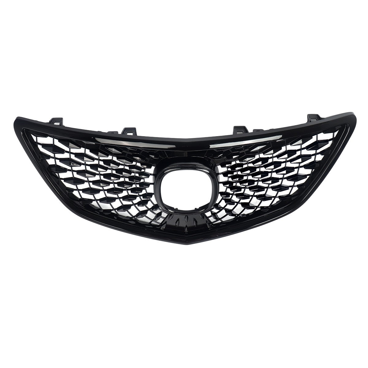 Upgrade 2022 Style Front Bumper Grille Grill for Acura MDX 2014-2016 Gloss Black