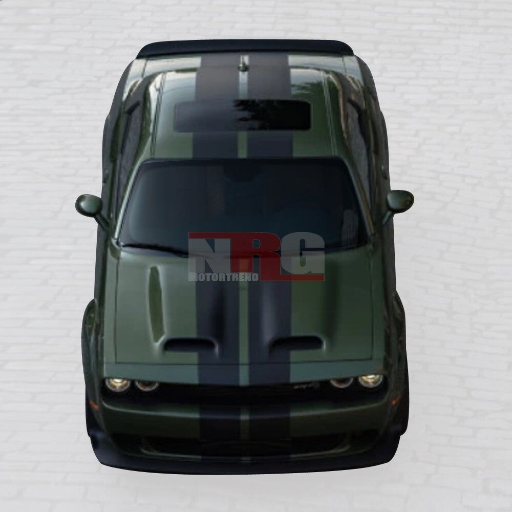 For 2008-2023 Dodge Challenger Redeye Style ALUMINUM Hood with Vented Bezels