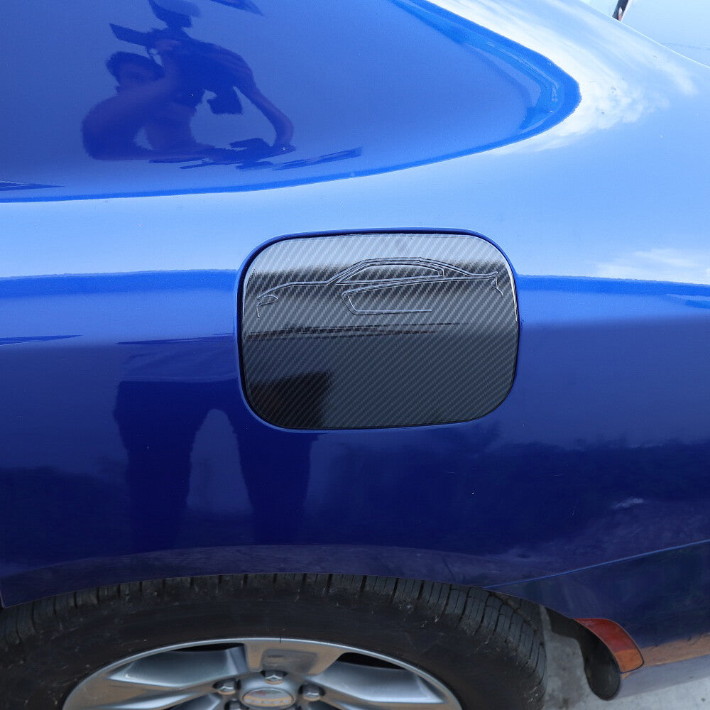 For 2011-2023 Dodge Charger Look Gas Door Cover Fuel Tank Door Trim Accessories