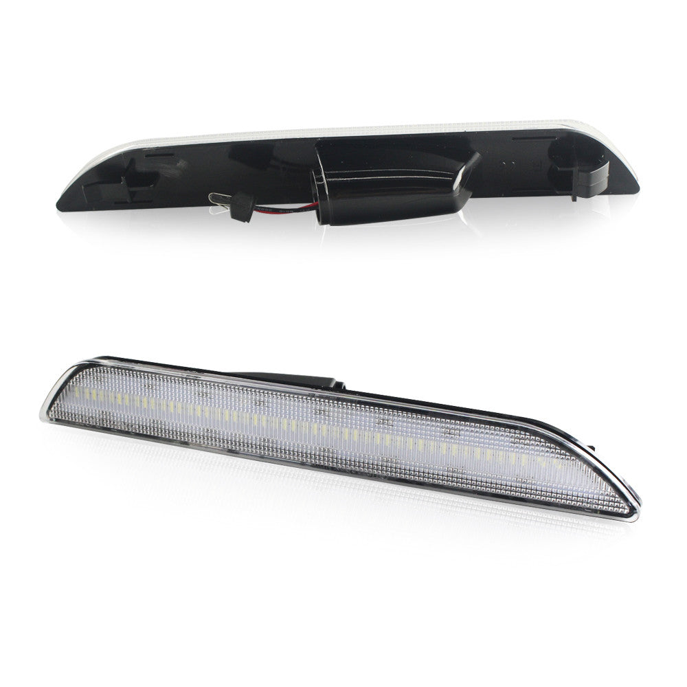 Clear White LED Rear Side Marker Signal Lamps Lights for 2015-2020 Ford Mustang