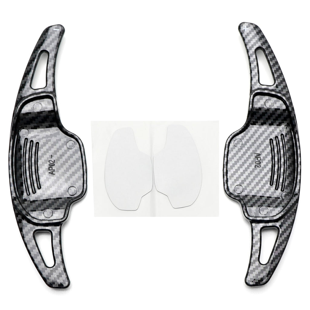 Twill-Weave "Carbon" Pattern Larger Steering Wheel Paddle Shift for Chevy Camaro