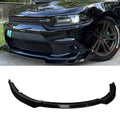 For 15-23 Dodge Charger Front Bumper Lip Spoiler Splitter Body Kit Gloss Black