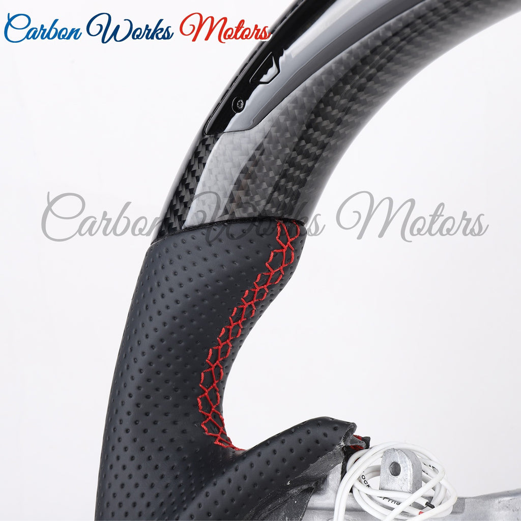 LED Carbon Fiber Steering Wheel for Infiniti G25 G37 G35 Q40 EX35 EX37 2008-2015
