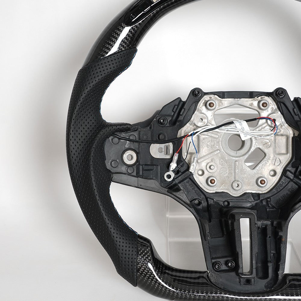 Real Carbon Fiber LED Steering Wheel for BMW 1/2/3/4 Series G20 G29 F40 F87 M3
