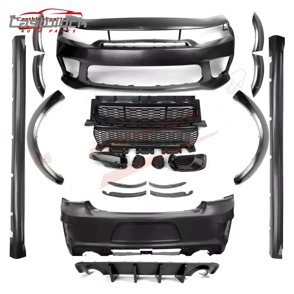 Fit 2015-2023 Dodge Charger SRT Widebody Kit Front Rear Bumper Body Kit