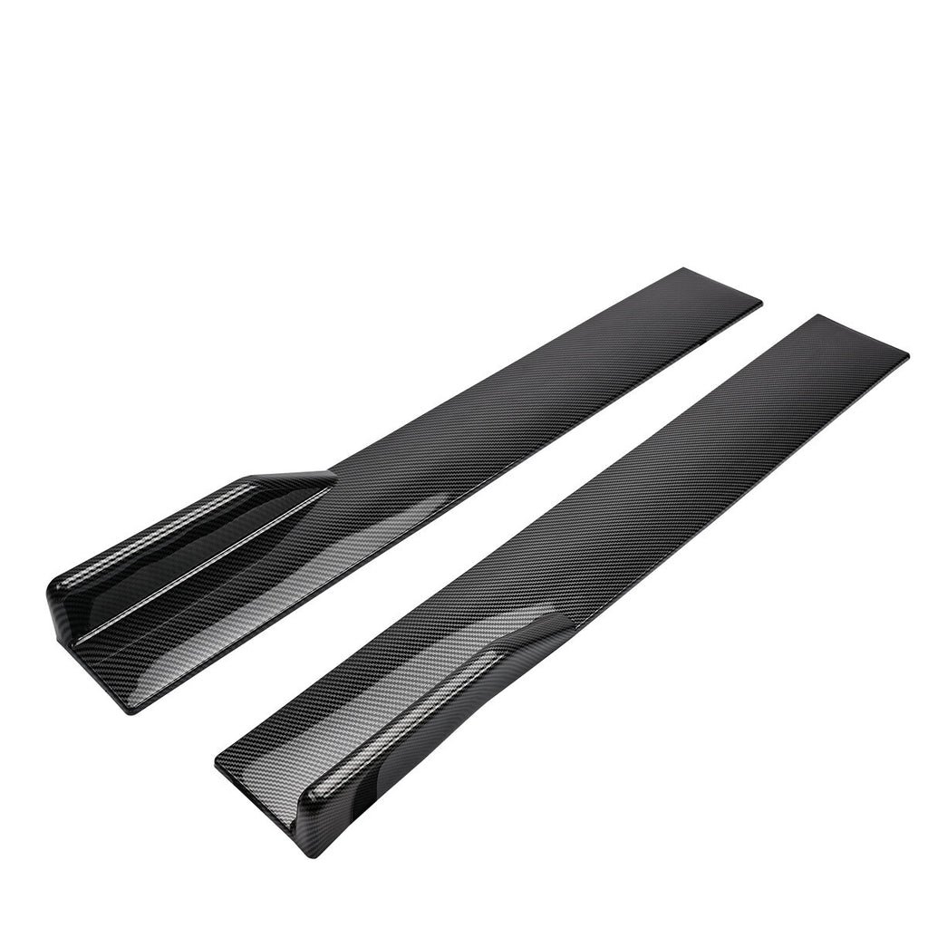 For Infiniti G37 Sedan Coupe Carbon Fiber Side Skirt Extension Splitter Spoiler