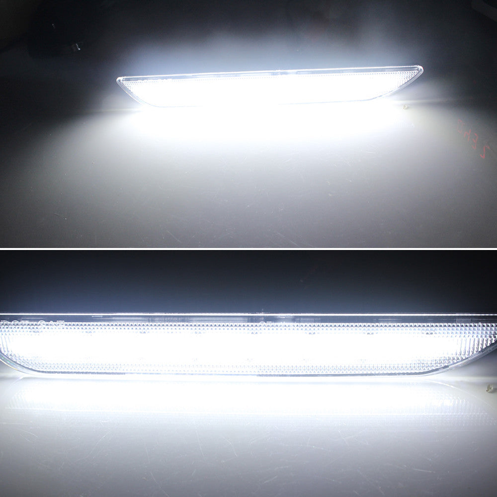 Clear White LED Rear Side Marker Signal Lamps Lights for 2015-2020 Ford Mustang