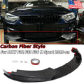 Front Bumper Lip for 14-20 BMW F32 F33 F36 M Sport Splitter Carbon Fiber Style