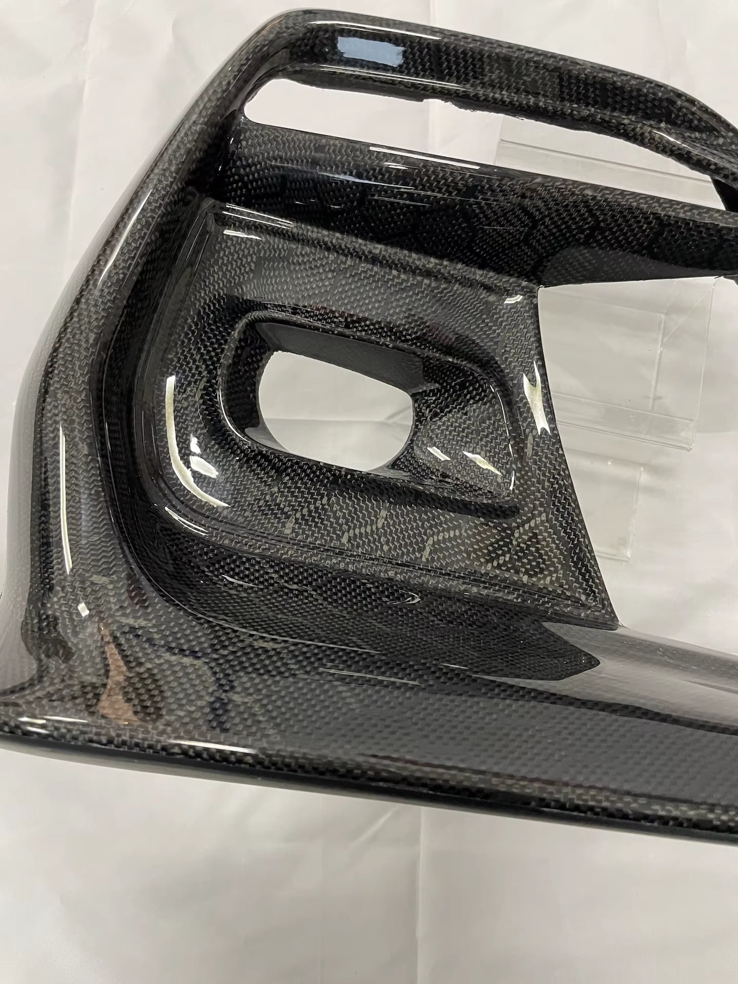 MRD for Infiniti Q50 Sport 2018+ Real Carbon Fiber Fog Light Bezels Carbon Fiber Fog Pieces Regular Carbon and Honeycomb