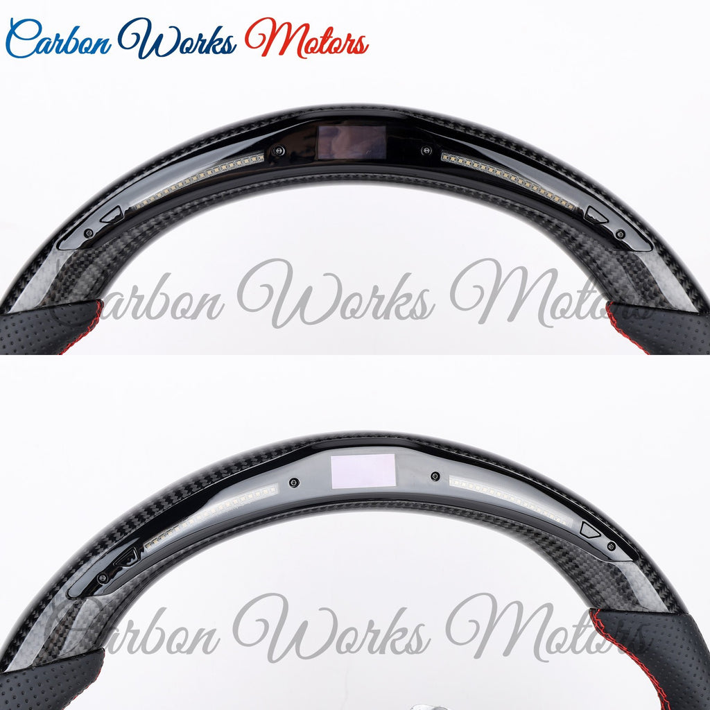 LED Carbon Fiber Steering Wheel for Infiniti G25 G37 G35 Q40 EX35 EX37 2008-2015