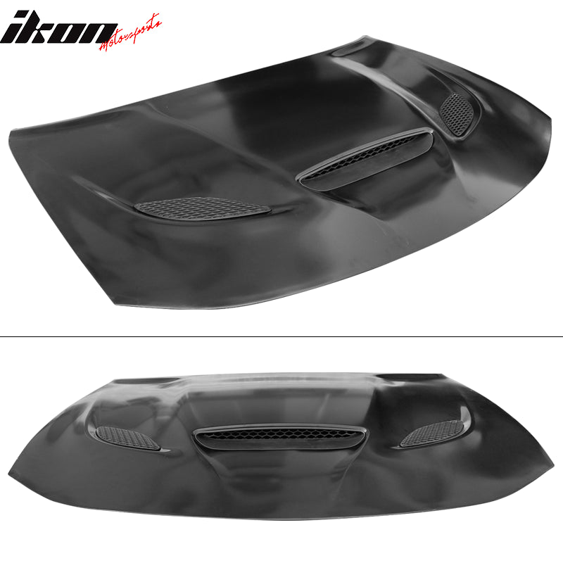 SRT Hellcat Style Aluminum Hood Scoopvent Fits 2015-2023 Dodge Charger