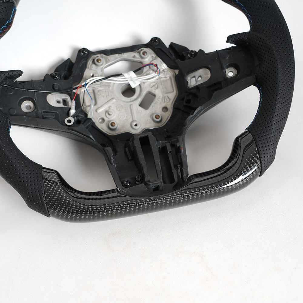 Real Carbon Fiber LED Steering Wheel for BMW 1/2/3/4 Series G20 G29 F40 F87 M3