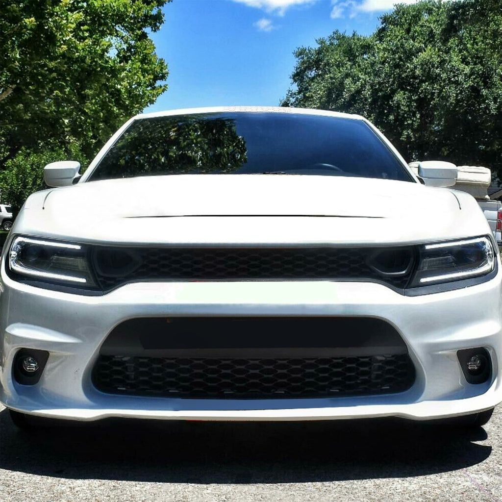 For 2015-23 DODGE CHARGER RT SCAT PACK SRT STYLE Front Upper + Lower Grille Kit