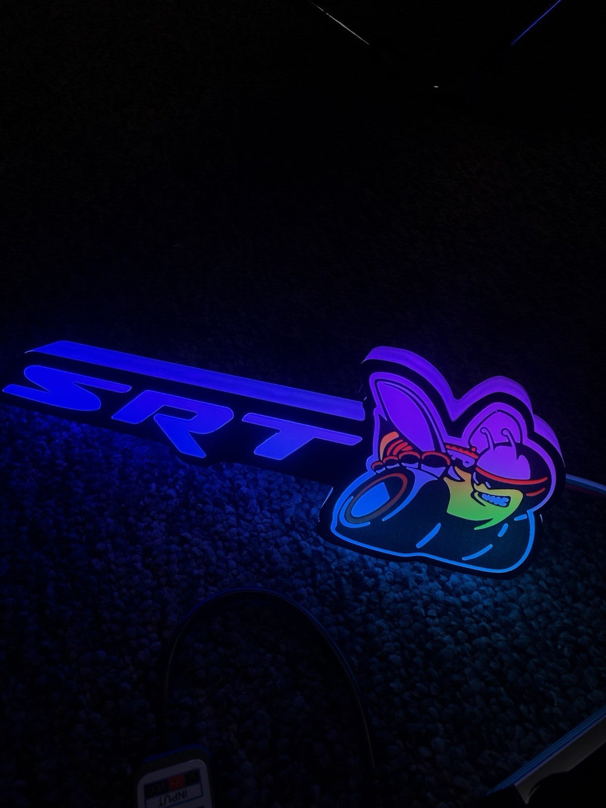 Dodge SRT Grille Badge RGB LED Emblem Bluetooth Color Chasing Challenger Charger