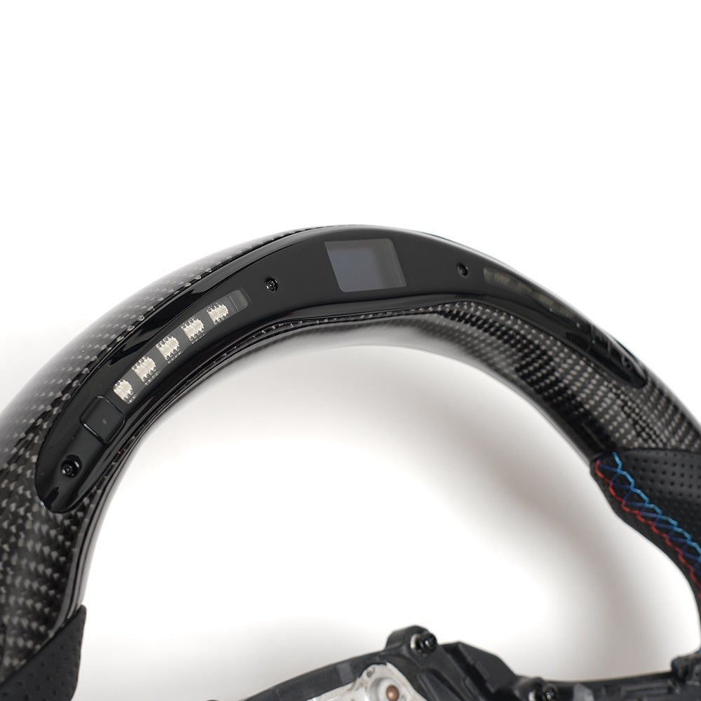 Real Carbon Fiber LED Steering Wheel for BMW 1/2/3/4 Series G20 G29 F40 F87 M3