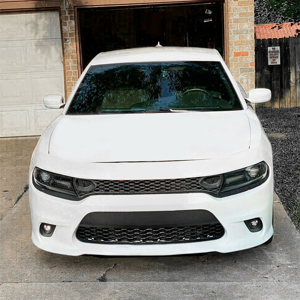 For 2015-23 DODGE CHARGER RT SCAT PACK SRT STYLE Front Upper + Lower Grille Kit