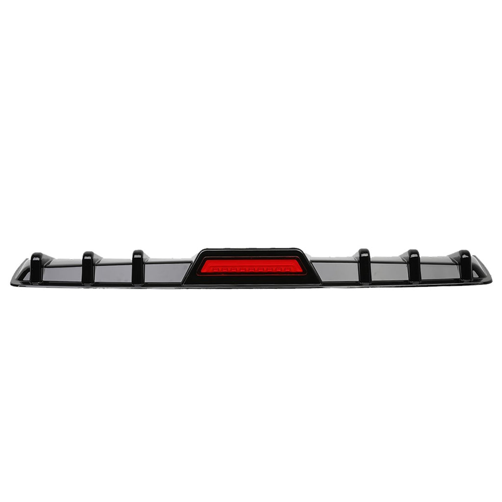 Rear Bumper Diffuser W/ LED Tail Brake Light Glossy for Infiniti G35 G37 Coupe