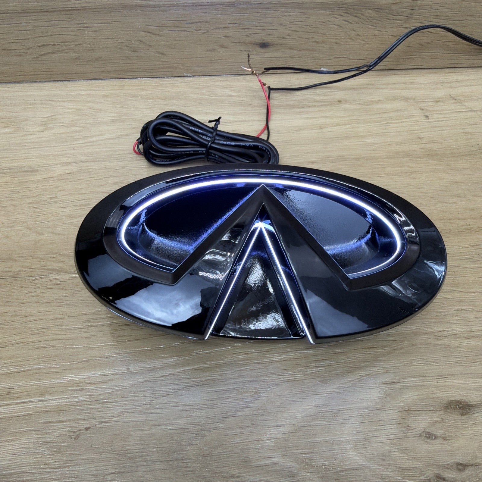 2010-2013 INFINITI G37 BLACK Led Emblem White Led NEW BLACK GLOSS FREE SHIPPING
