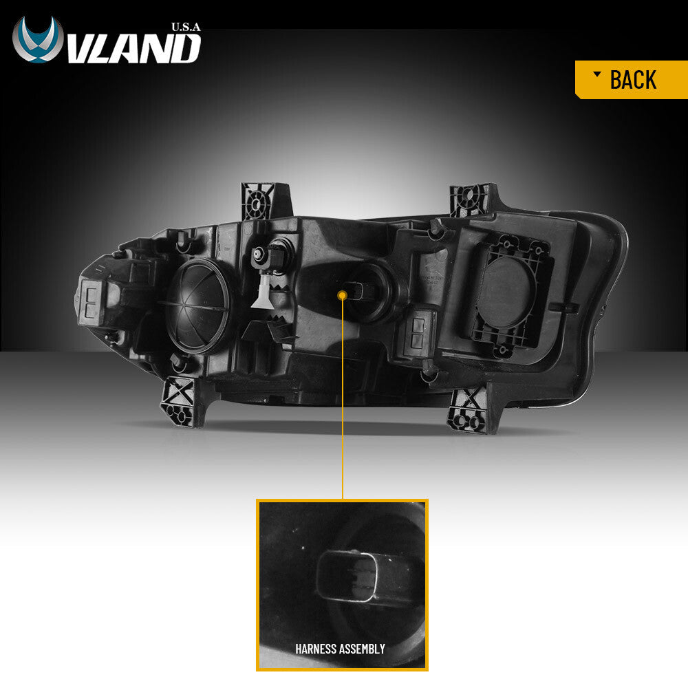 VLAND LED Headlights W/Rgb DRL for 2015-2023 Dodge Charger R/T,SE,SRT,SXT Lamps