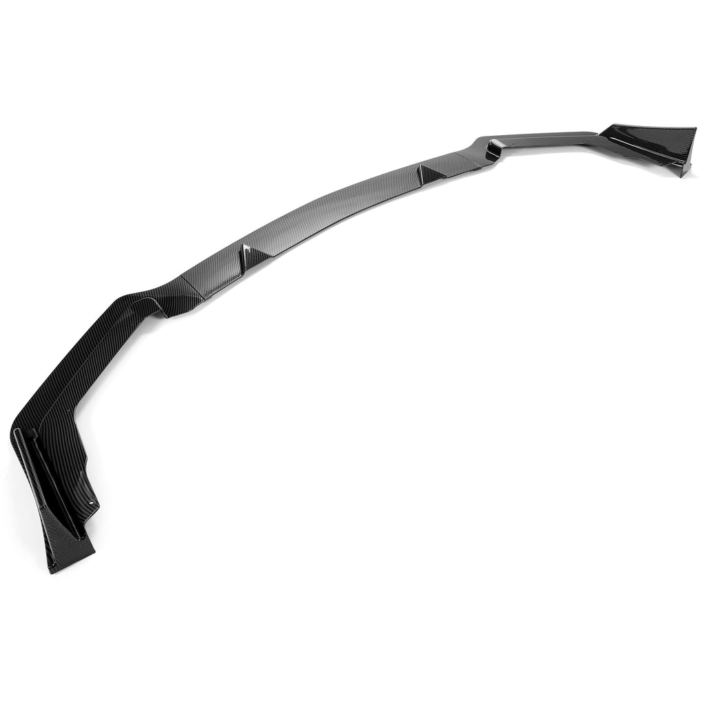 For 14-17 Infiniti Q50 Sport 4DR Carbon Fiber Style 3PC Front Bumper Lip Spoiler