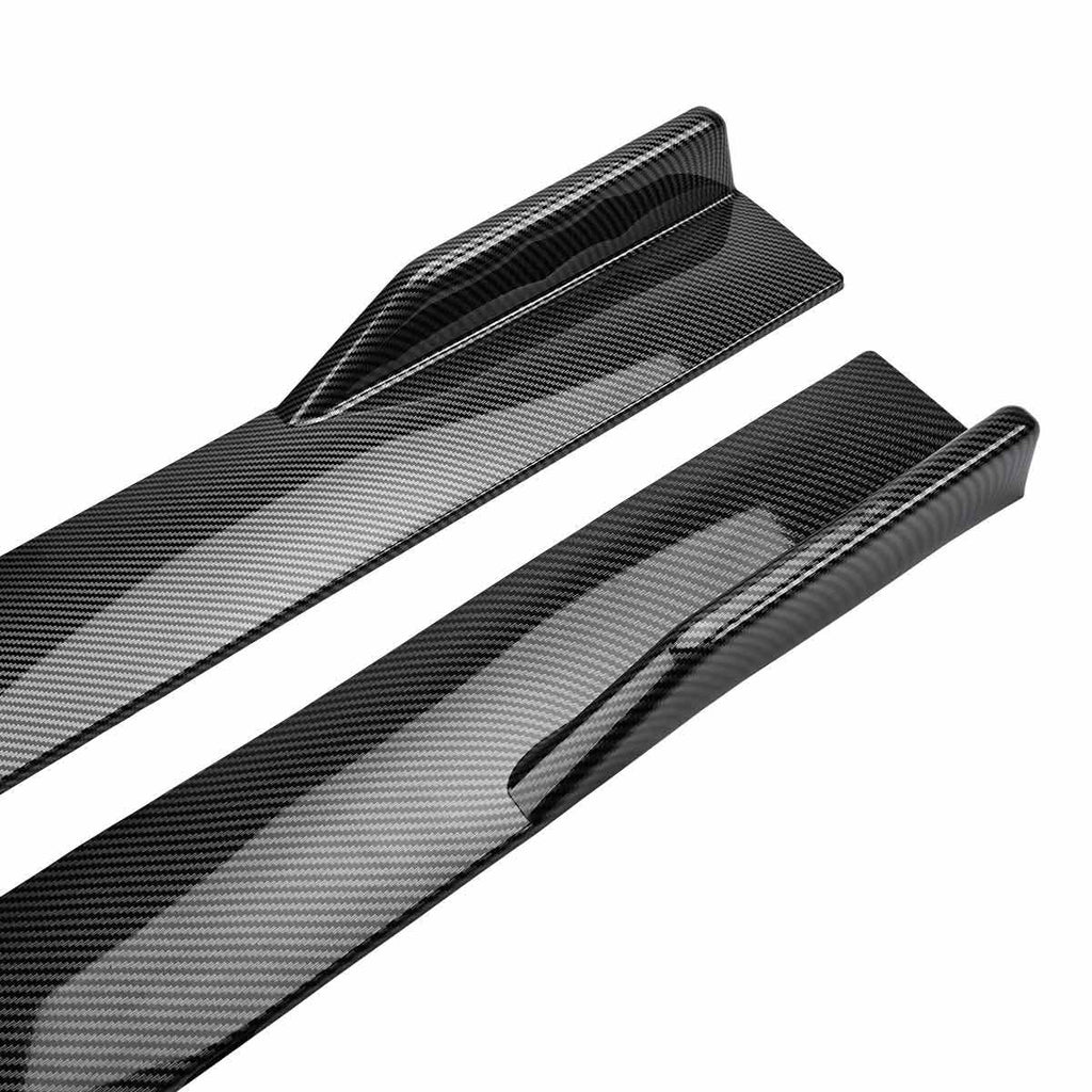 For Infiniti G37 Sedan Coupe Carbon Fiber Side Skirt Extension Splitter Spoiler
