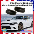 Fits 2011-Up Dodge Charger Carbon Fiber M Style Rear View Side Mirror Cover Cap