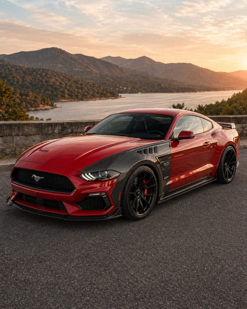 2018-2023 Ford Mustang S550 Vented Carbon Fiber Fenders