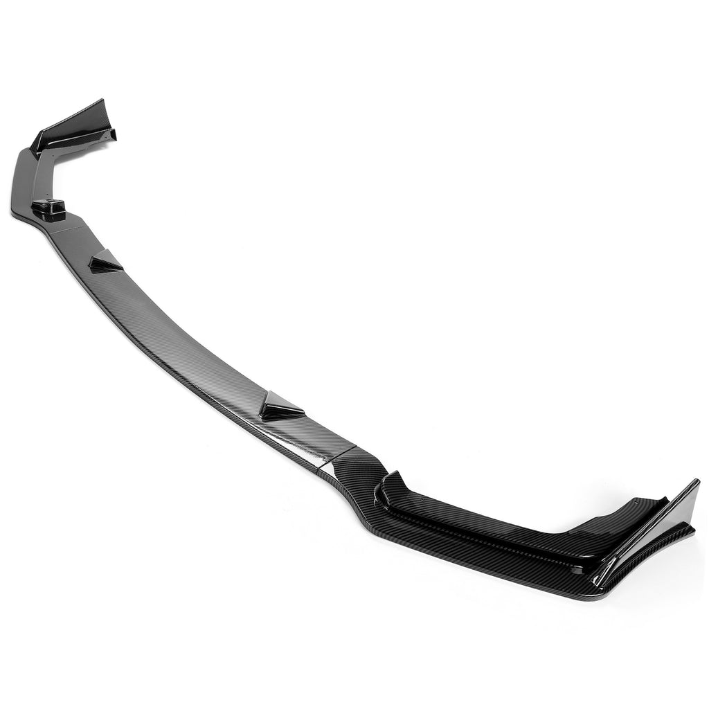 For 14-17 Infiniti Q50 Sport 4DR Carbon Fiber Style 3PC Front Bumper Lip Spoiler