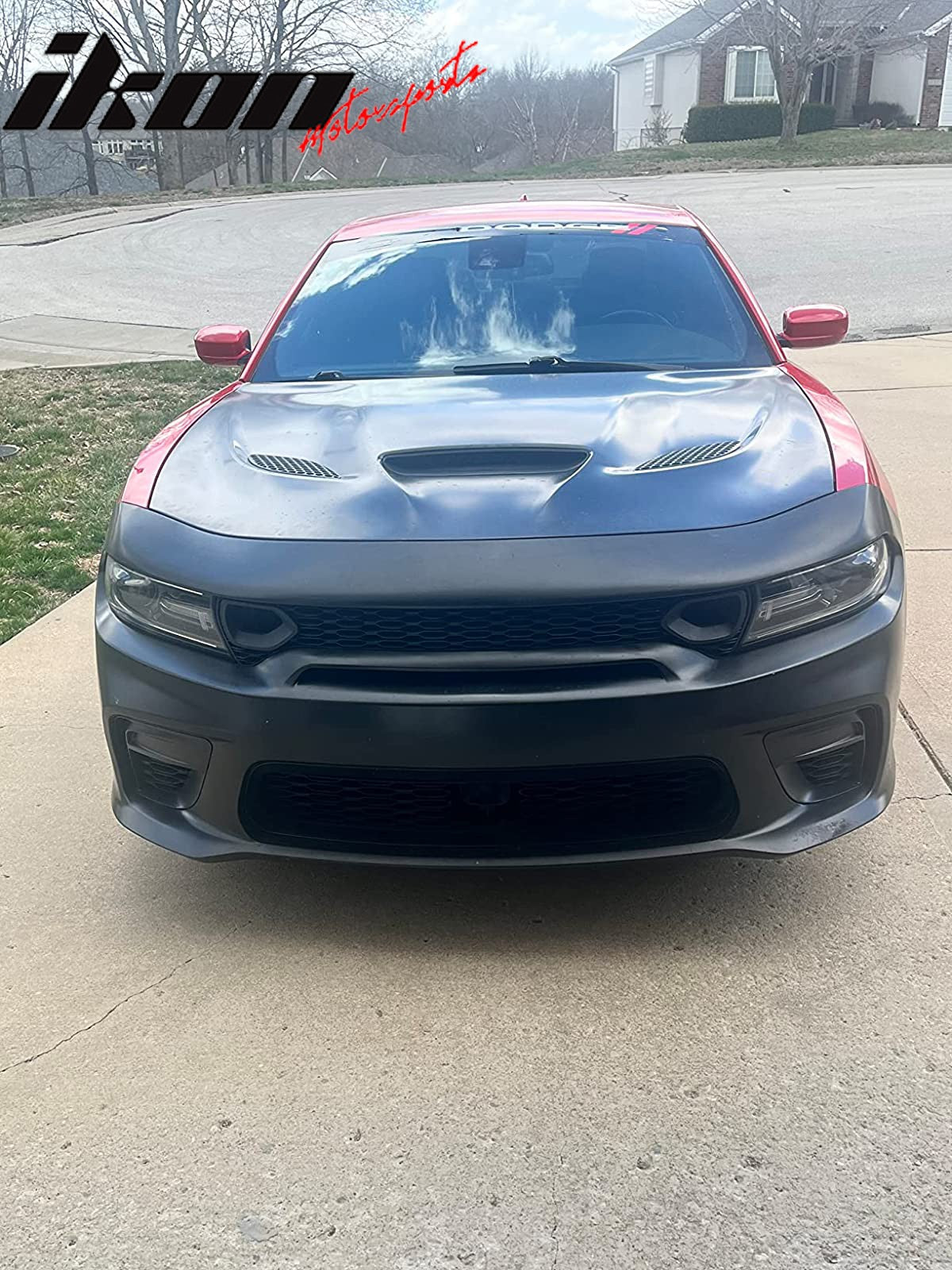 SRT Hellcat Style Aluminum Hood Scoopvent Fits 2015-2023 Dodge Charger