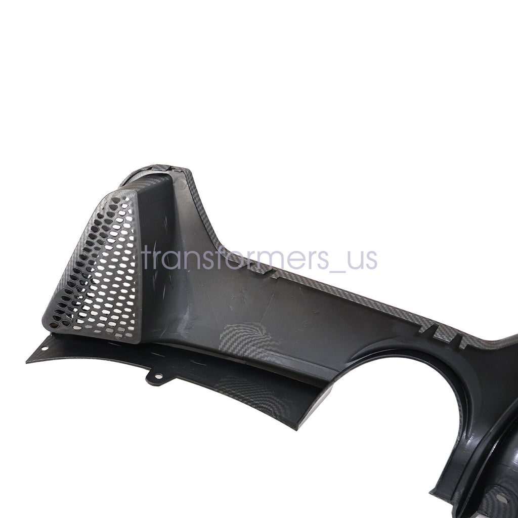 For 14-20 BMW F32 F33 F36 4Series M Sport Rear Diffuser Dual Exhaust Carbon Look